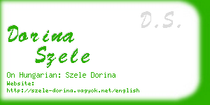 dorina szele business card